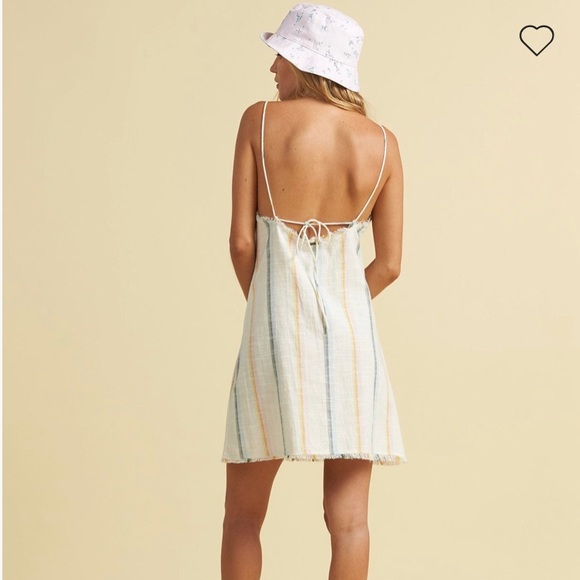 ✨Billabong (NWOT) Salty Blonde Sunny Stripes Slip Dress Size S✨ - Picture 7 of 7